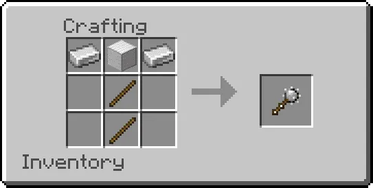 Crafting an iron mace