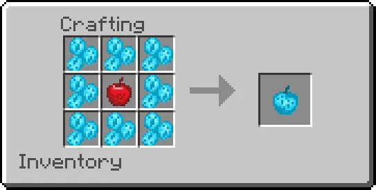 Crafting an apple from the shower