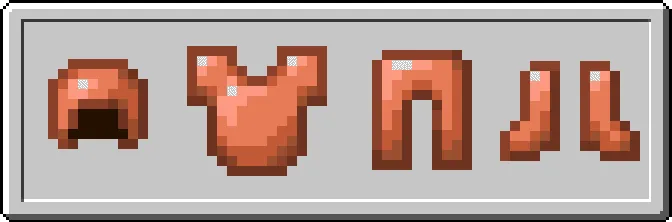 Copper armor in Minecraft