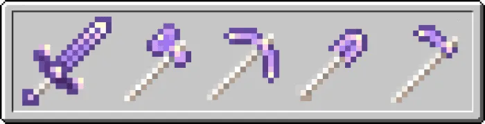 Amethyst quartz tools