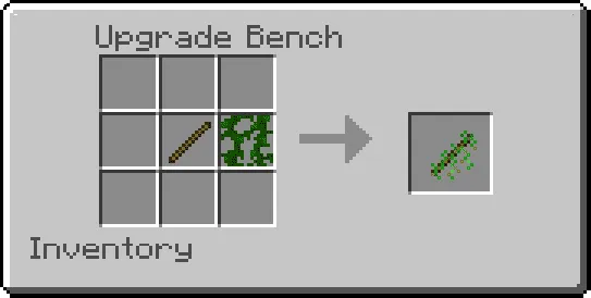 Crafting mossy sticks