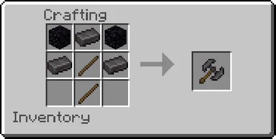 Netherite Battleaxe craft recipe
