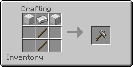 Crafting a hammer