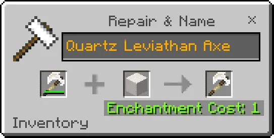 Quartz Leviathan Axe recipe