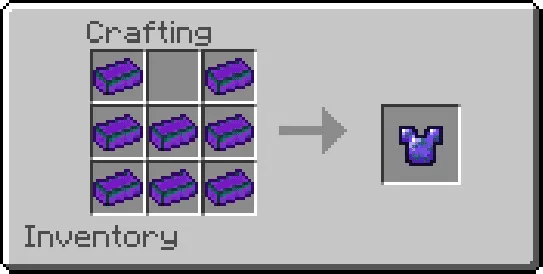 Enderite chestplate recipe