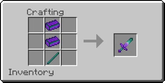 Crafting an Enderite sword