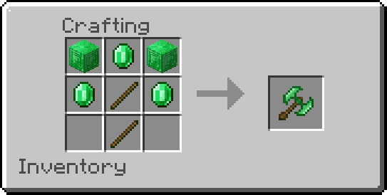Crafting an Emerald Battle Axe