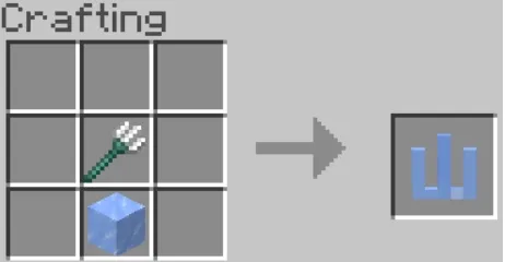 Crafting an ice Trident