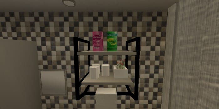 Bathroom cabinet in Minecraft