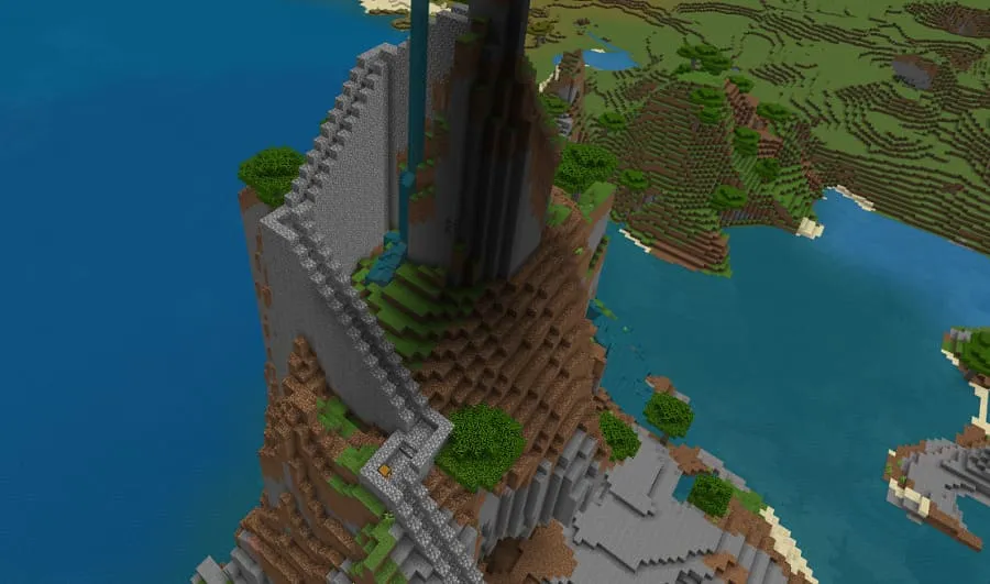 Big staircase from the mountain