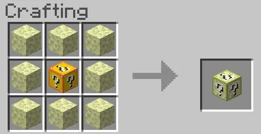 End Lucky Block craft recipe
