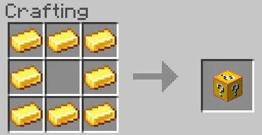 Crafting lucky block