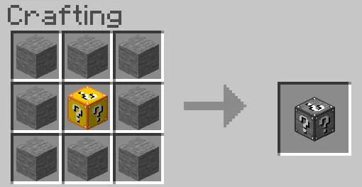 Crafting stone lucky block