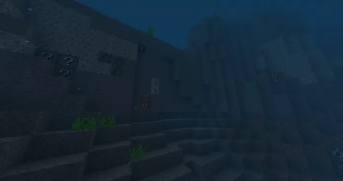 Lucky block under water