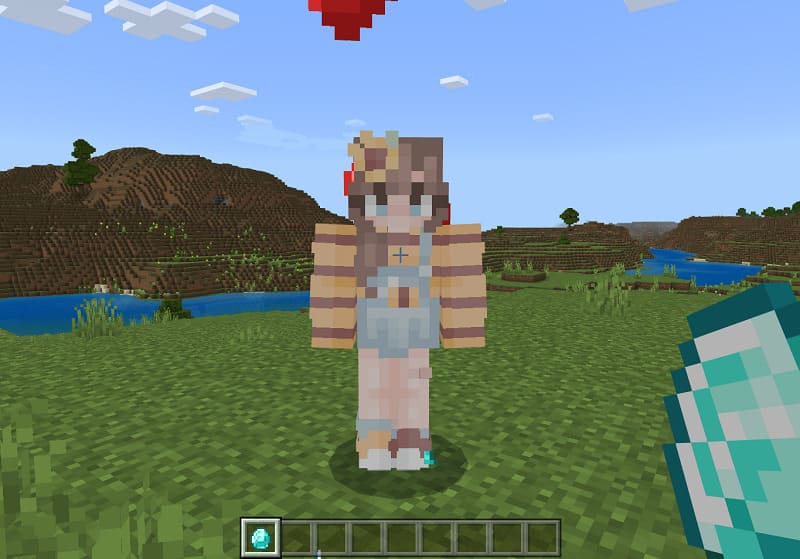 Friendship with a girl in Minecraft