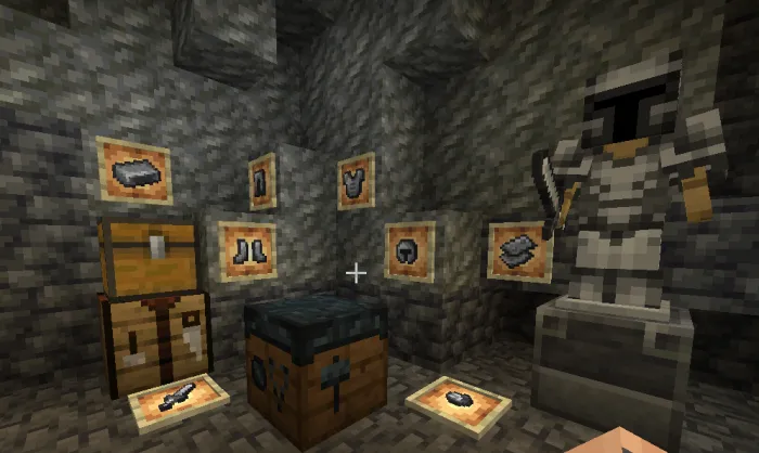 Items and armor made of steel