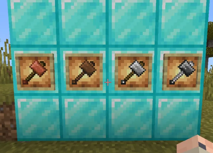 Types of hammers in Minecraft