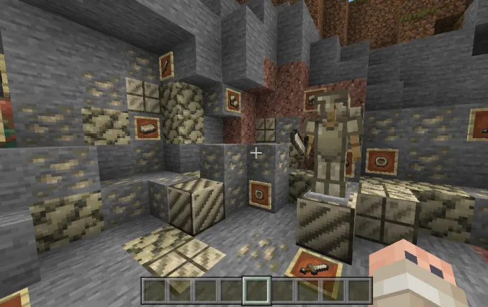 Tin ore in Minecraft