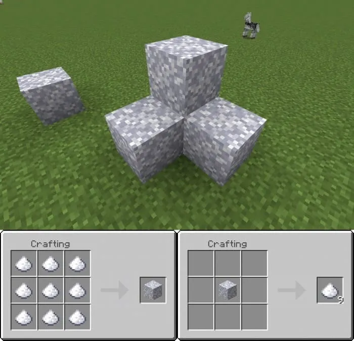 Crafting a block of sugar