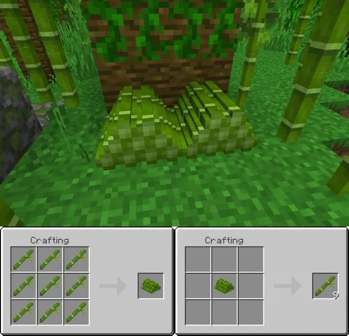 Crafting bamboo stacks