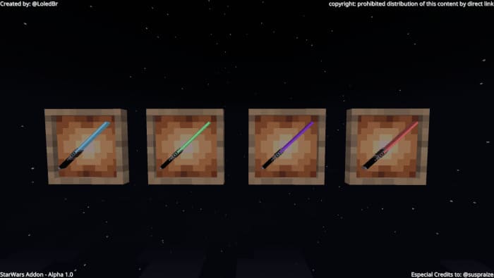 Световые мечи в Minecraft