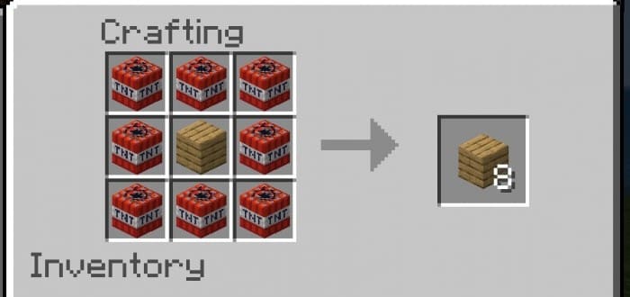 Crafting hidden tnt