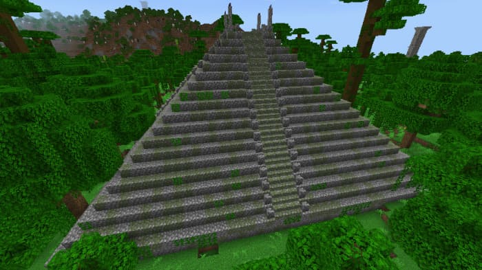 Pyramid in the middle of the jungle