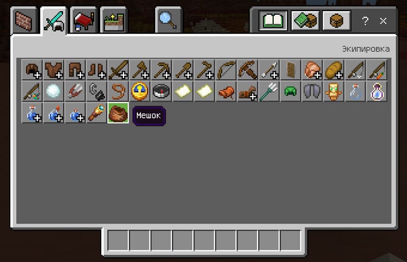 Bag in inventory