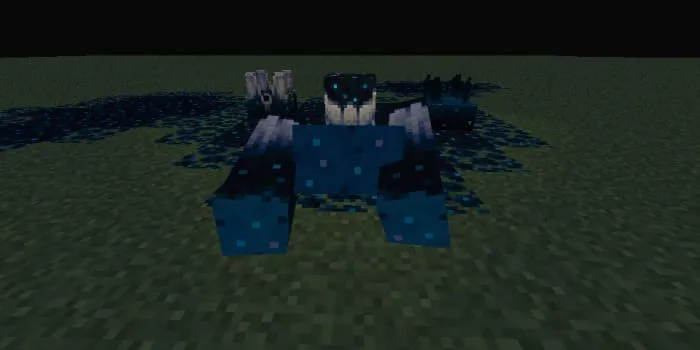 Warden emerging from the ground