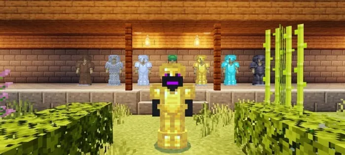 Type of volumetric gold armor