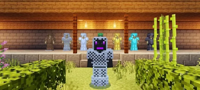 Type of volumetric chain mail armor