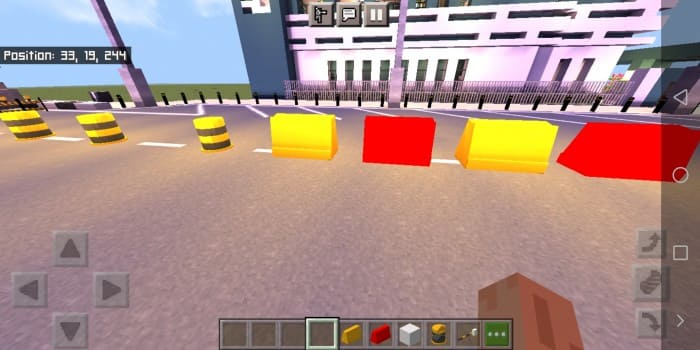 Road blocks in Minecraft