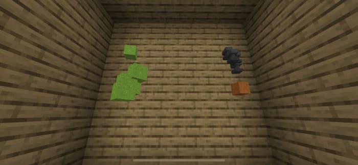 Falling items in Minecraft