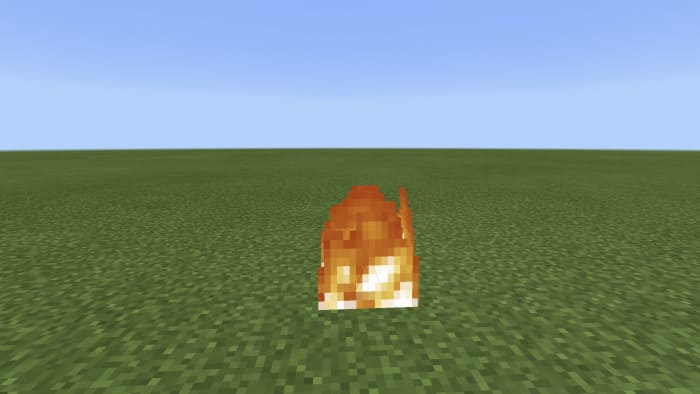 Fire in Minecraft