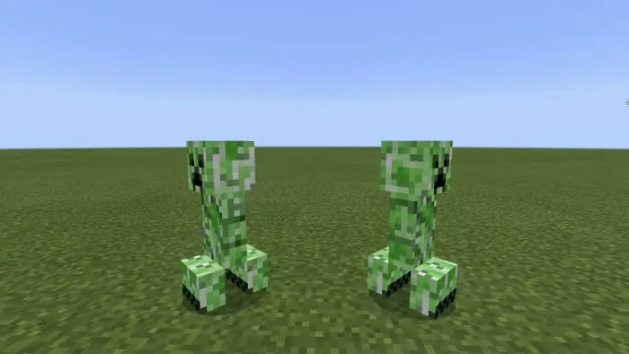 Two creepers stop moving