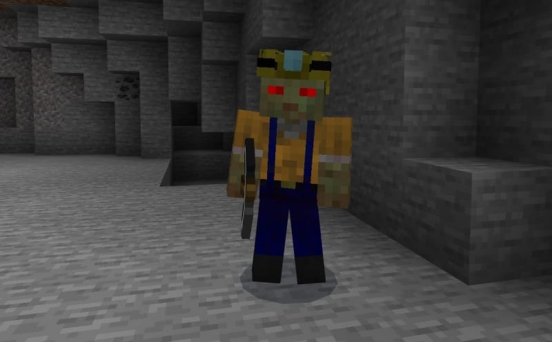 Zombie Miner in Mynecraft