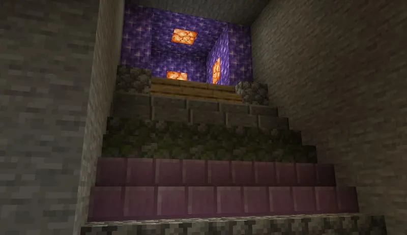 Ladder and amethysts