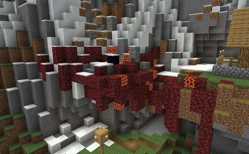 The ruined portal in the mountain