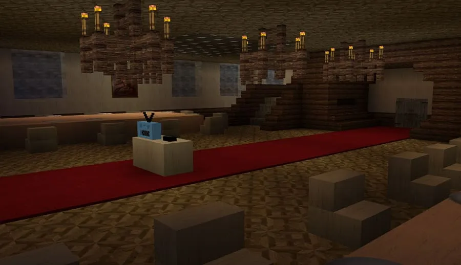 Main hall on the map