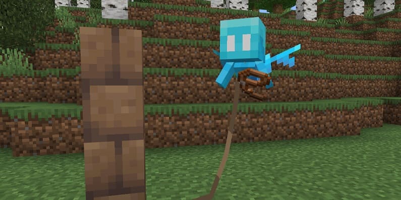 Allay leashed in Minecraft