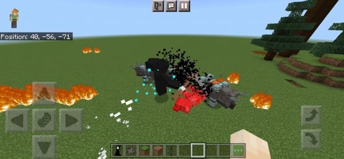 Death with a scythe attacks mobs