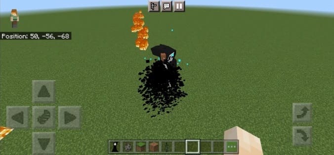 Death with a scythe in Minecraft
