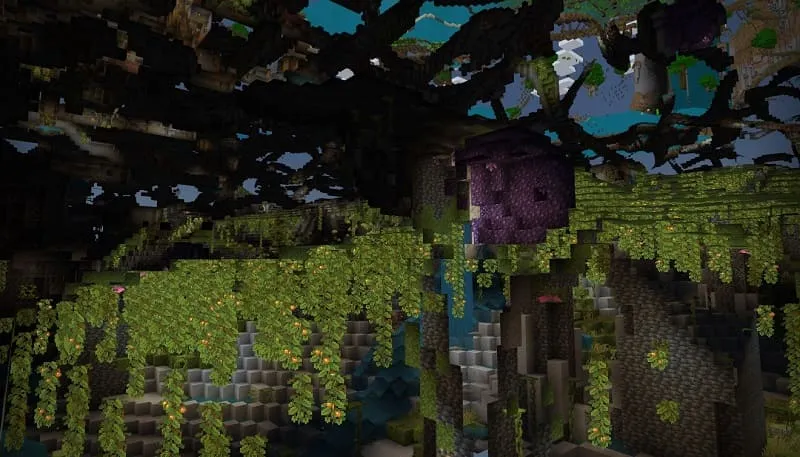 Lush cave in Spectator mode