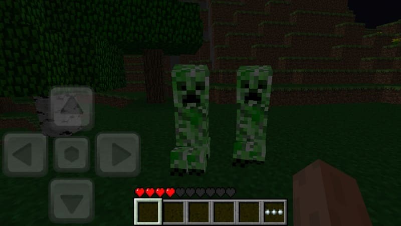 Two creepers at night