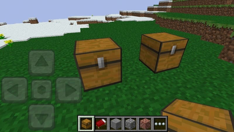 Two chests in Minecraft