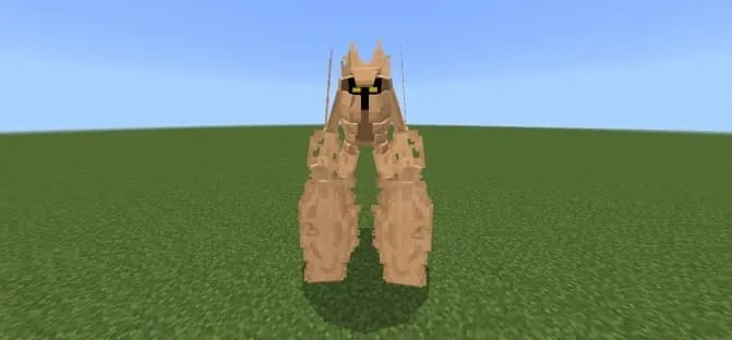 View of the sand Guard from the front