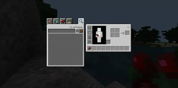 Reduced number of inventory slots