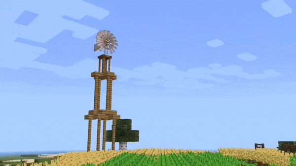 Анимация ветряной мельницы