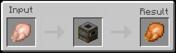 Fried moa in a smokehouse