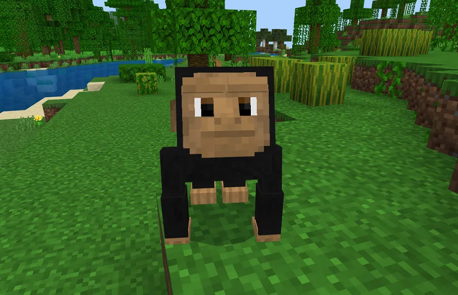 Chimpanzees in Minecraft